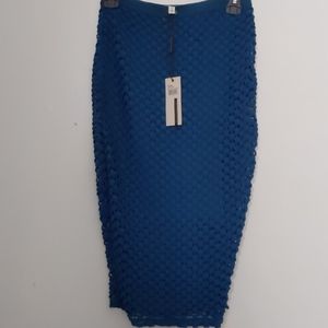 Tracy Reese Mesh Slim Skirt